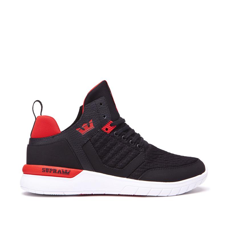 Zapatillas Altas Supra Argentina Niños - VARSITY METHOD Negras / Rojas (LKIGP-6924)